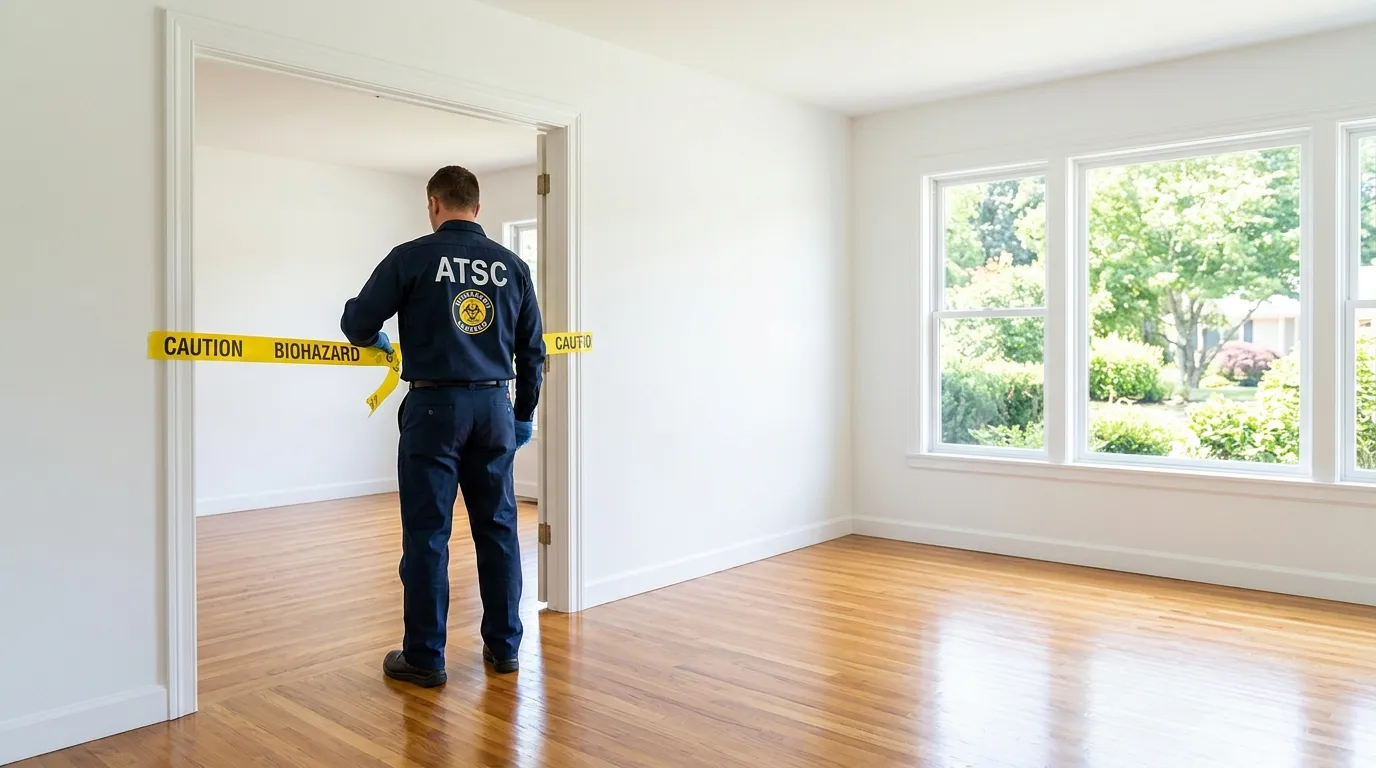 Certified biohazard cleanup crew performing Decomposition Cleanup in Eden Prairie